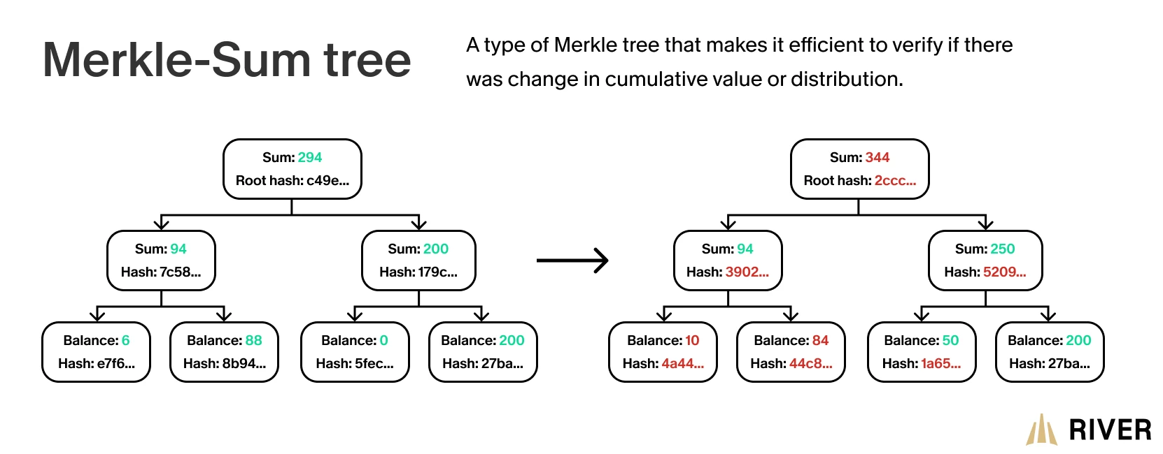 Merkle-Sum tree